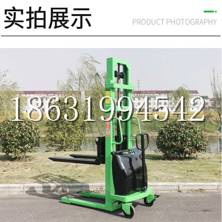 遵化市电动叉车堆高车液压铲车电瓶1吨2吨站驾步行式小型全自动叉车